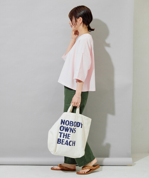 FREAK'S STORE(フリークスストア)の「限定展開 <接触冷感・吸水速乾・UVカット・抗菌・防臭>STORATECH(ストラテック) クロップド ワイド Tシャツ(Tシャツ/カットソー・レディース・ライトピンク/ブラック/オフホワイト/ブラウン/ブルー/ベージュ/ネイビー・フリ-)」の16枚目の写真