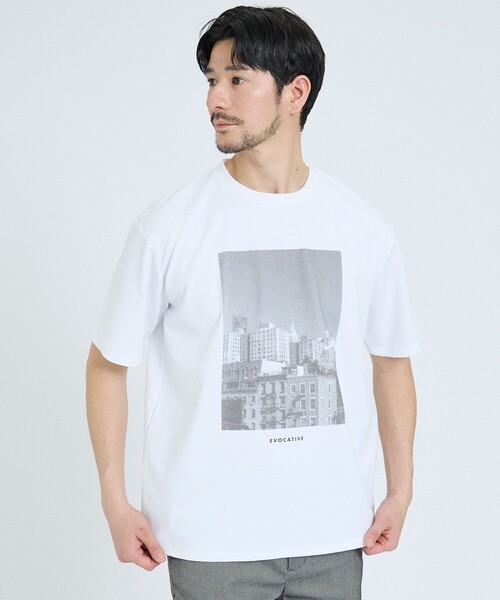 ABAHOUSE GRAY（アバハウスグレイ）の「【CITY PHOTO】 半袖Tシャツ（Tシャツ/カットソー・メンズ・その他1/その他3/その他2・46/48）」の2枚目の写真