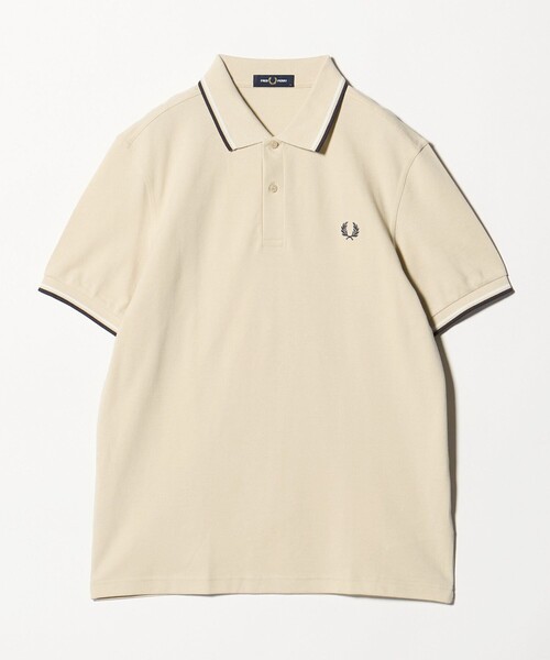 FRED PERRY(フレッドペリー)の「<FRED PERRY>ツインティップ ポロシャツ(Tシャツ/カットソー・メンズ・オフホワイト/ナチュラル/ブラック/オリーブ/ワイン/ケリーグリーン/ネイビー/ダークグレー/その他2/その他1・M/L/XL)」の4枚目の写真
