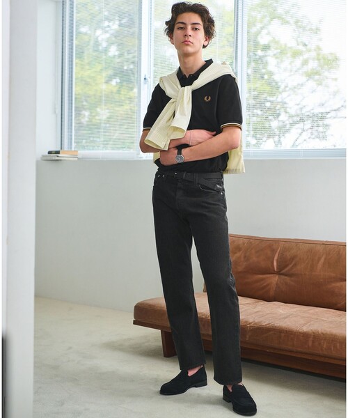FRED PERRY(フレッドペリー)の「<FRED PERRY>ツインティップ ポロシャツ(Tシャツ/カットソー・メンズ・オフホワイト/ナチュラル/ブラック/オリーブ/ワイン/ケリーグリーン/ネイビー/ダークグレー/その他2/その他1・M/L/XL)」の14枚目の写真