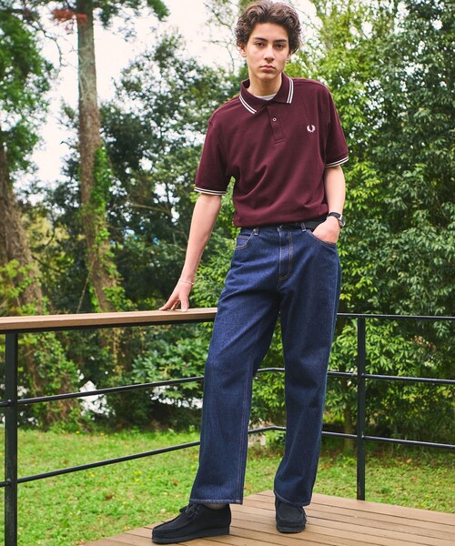 FRED PERRY(フレッドペリー)の「<FRED PERRY>ツインティップ ポロシャツ(Tシャツ/カットソー・メンズ・オフホワイト/ナチュラル/ブラック/オリーブ/ワイン/ケリーグリーン/ネイビー/ダークグレー/その他2/その他1・M/L/XL)」の15枚目の写真