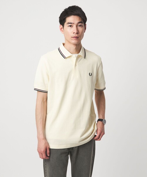 FRED PERRY(フレッドペリー)の「<FRED PERRY>ツインティップ ポロシャツ(Tシャツ/カットソー・メンズ・オフホワイト/ナチュラル/ブラック/オリーブ/ワイン/ケリーグリーン/ネイビー/ダークグレー/その他2/その他1・M/L/XL)」の11枚目の写真