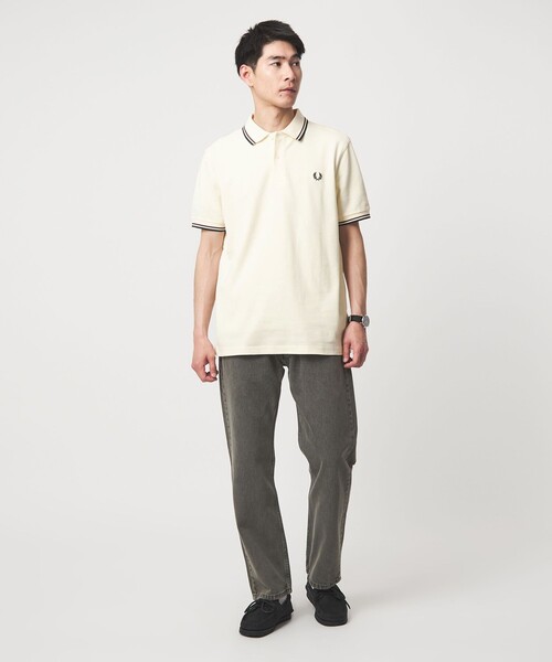 FRED PERRY(フレッドペリー)の「<FRED PERRY>ツインティップ ポロシャツ(Tシャツ/カットソー・メンズ・オフホワイト/ナチュラル/ブラック/オリーブ/ワイン/ケリーグリーン/ネイビー/ダークグレー/その他2/その他1・M/L/XL)」の12枚目の写真