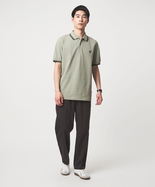 FRED PERRY(フレッドペリー)の「<FRED PERRY>ツインティップ ポロシャツ(Tシャツ/カットソー・メンズ・オフホワイト/ナチュラル/ブラック/オリーブ/ワイン/ケリーグリーン/ネイビー/ダークグレー/その他2/その他1・M/L/XL)」の18枚目の写真