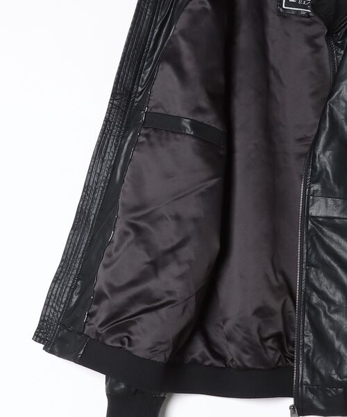セール】ECO Leather Jacket ジャケット ブルゾン（ブルゾン）｜Guess