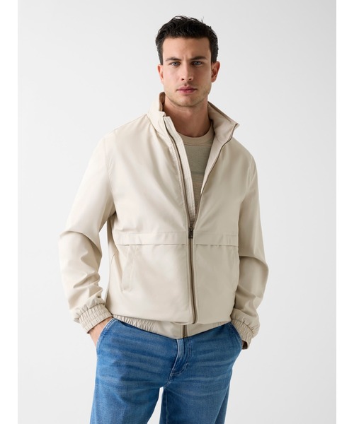 Guess（ゲス）の「ECO Leather Jacket ジャケット ブルゾン（ブルゾン・メンズ・ブラック/ライトベージュ・MEDIUM/XX-LARGE）」の2枚目の写真