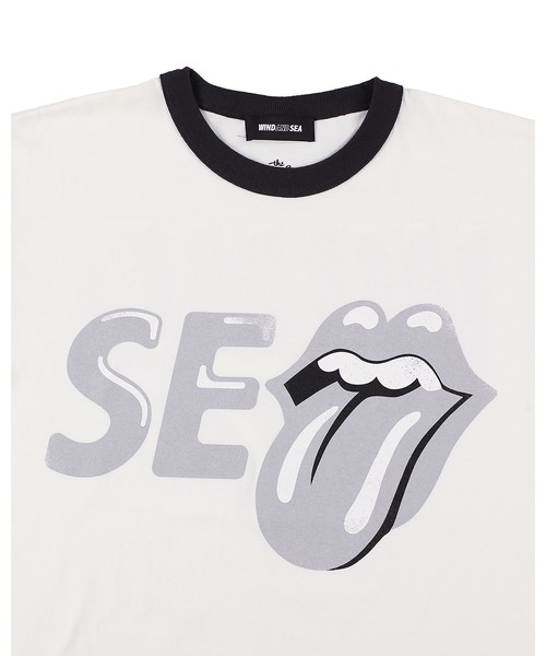 WIND AND SEA（ウィンダンシー）の「THE ROLLING STONES x WDS RINGER TEE（Tシャツ/カットソー・メンズ・ホワイト・X-LARGE/LARGE）」の4枚目の写真