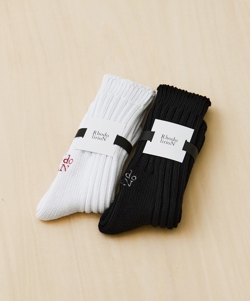 RhodolirioN（ロドリリオン）の「[RhodolirioN/ロドリリオン]Work Socks（ソックス/靴下・レディース・ブラック/ホワイト・FREE）」の3枚目の写真