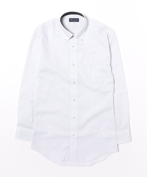 TOKYO SHIRTS(トウキョウシャツ)の「【吸水速乾】 形態安定ノンアイロン ボタンダウン 長袖ビジネスワイシャツ(ビジネスシャツ・メンズ・グレー・首回り39cm-裄丈80cm/首回り39cm-裄丈84cm/首回り41cm-裄丈82cm/首回り41cm-裄丈86cm/首回り42cm-裄丈82cm/首回り42cm-裄丈86cm/首回り43cm-裄丈82cm/首回り43cm-裄丈86cm/首回り37cm-裄丈80cm/首回り37cm-裄丈84cm)」の6枚目の写真