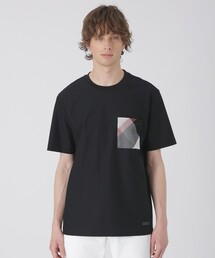 BLACK LABEL CRESTBRIDGE（ブラックレーベル・クレストブリッジ）の「カラミチェックポケットTシャツ（Tシャツ/カットソー）」