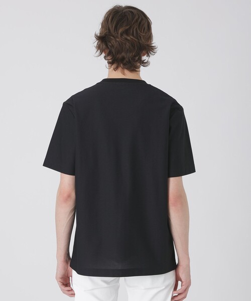 BLACK LABEL CRESTBRIDGE(ブラックレーベル・クレストブリッジ)の「カラミチェックポケットTシャツ(Tシャツ/カットソー・メンズ・ブラック/オフホワイト・L/M/S/LL)」の10枚目の写真