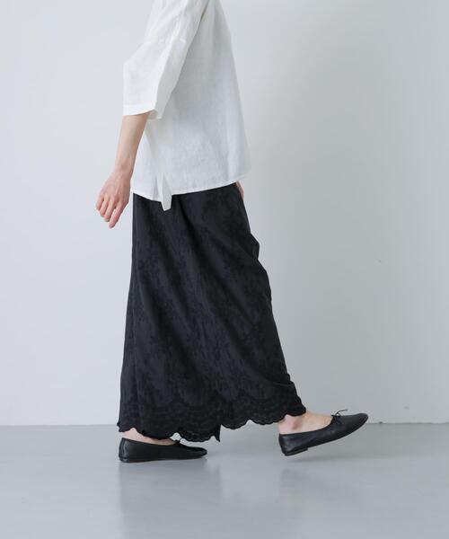 かぐれ（カグレ）の「エンブロイダリーギャザーパンツ（その他パンツ・レディース・オフホワイト/ブラック・FREE）」の20枚目の写真