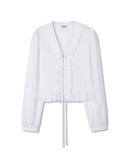 MICHIKO LONDON(ミチコ ロンドン)の「ピンタックフリルブラウスホワイト(シャツ/ブラウス・レディース・その他・SMALL/MEDIUM)」の6枚目の写真