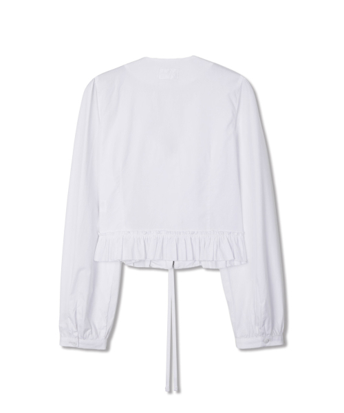MICHIKO LONDON(ミチコ ロンドン)の「ピンタックフリルブラウスホワイト(シャツ/ブラウス・レディース・その他・SMALL/MEDIUM)」の3枚目の写真