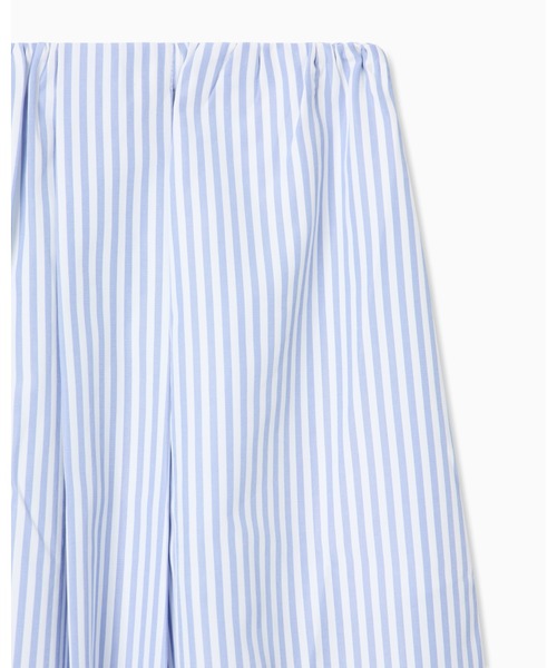 ARMANI EXCHANGE(アルマーニエクスチェンジ)の「【A|X アルマーニ エクスチェンジ】ポリレーヨン ストライプ スカート(スカート・レディース・ネイビー・6/4/2)」の3枚目の写真