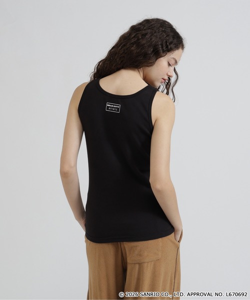 AVIREX(アヴィレックス)の「《AVIREX×HELLO KITTY》TANK TOP(タンクトップ・レディース・ブラック/オフホワイト・S/M)」の7枚目の写真