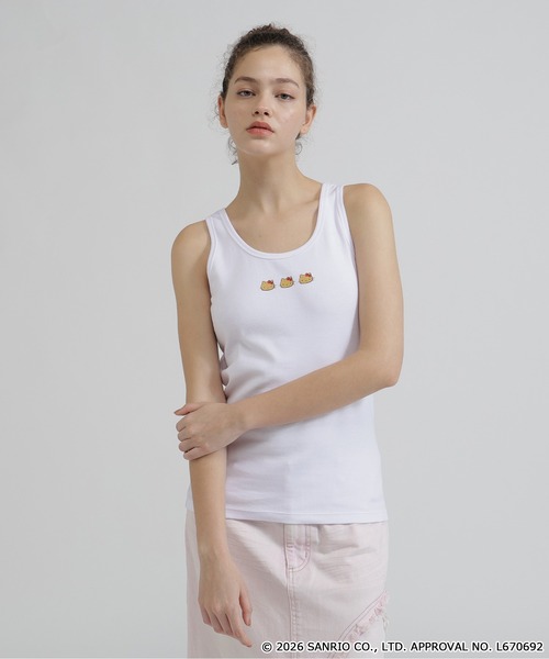 AVIREX(アヴィレックス)の「《AVIREX×HELLO KITTY》TANK TOP(タンクトップ・レディース・ブラック/オフホワイト・S/M)」の12枚目の写真