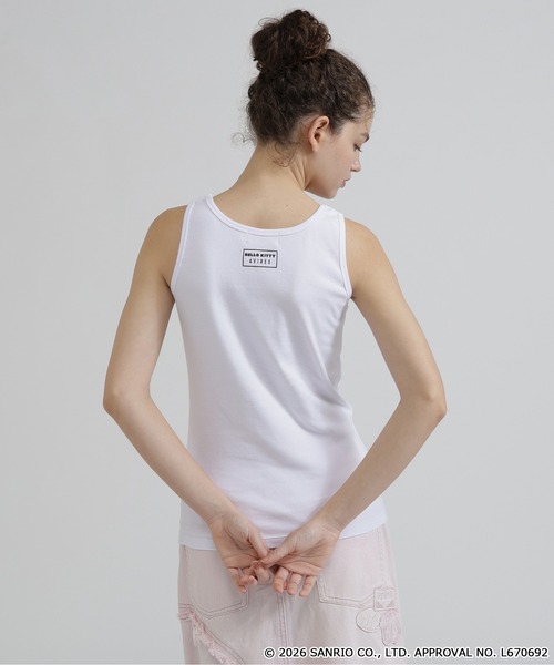 AVIREX(アヴィレックス)の「《AVIREX×HELLO KITTY》TANK TOP(タンクトップ・レディース・ブラック/オフホワイト・S/M)」の13枚目の写真