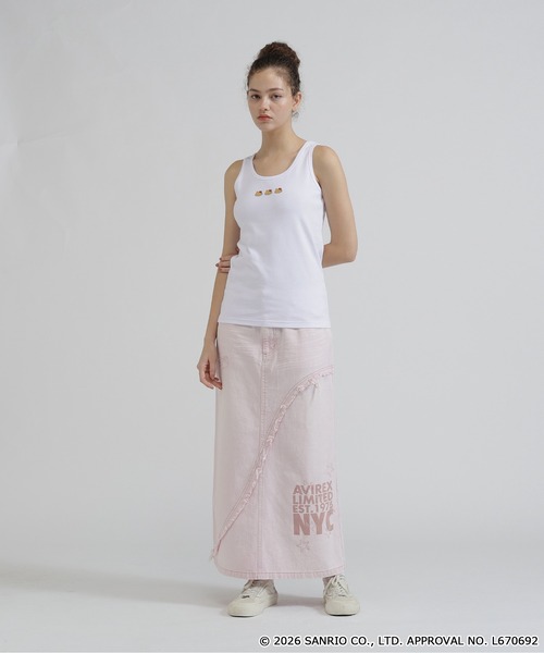 AVIREX(アヴィレックス)の「《AVIREX×HELLO KITTY》TANK TOP(タンクトップ・レディース・ブラック/オフホワイト・S/M)」の15枚目の写真