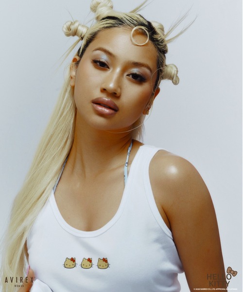 AVIREX(アヴィレックス)の「《AVIREX×HELLO KITTY》TANK TOP(タンクトップ・レディース・ブラック/オフホワイト・S/M)」の18枚目の写真