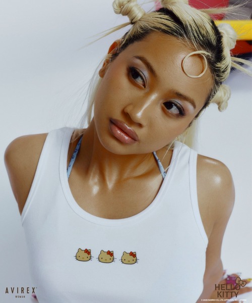AVIREX(アヴィレックス)の「《AVIREX×HELLO KITTY》TANK TOP(タンクトップ・レディース・ブラック/オフホワイト・S/M)」の19枚目の写真