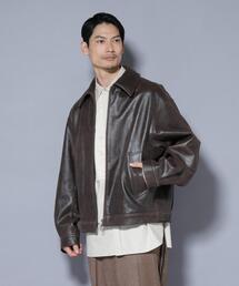 ｢ASSEMBLANC｣ ディストレスシープバルーンボンバージャケット