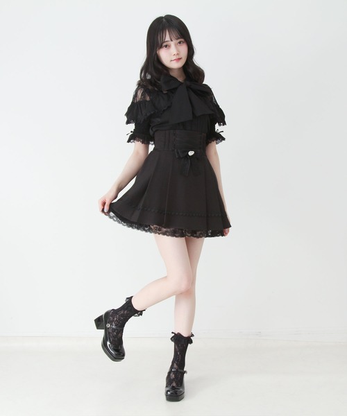 DearMyLove(ディアマイラブ)の「上品レースフリルボウタイリボンブラウス(シャツ/ブラウス・レディース・ホワイト/ブラック/ブルーグレー・MEDIUM/3L/LARGE)」の20枚目の写真