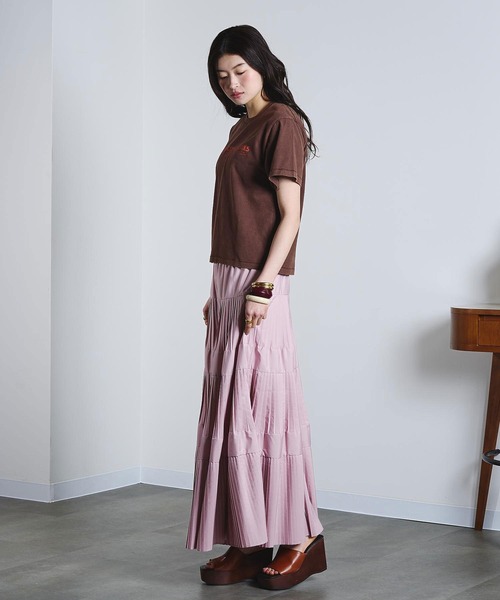 ROSE BUD(ローズバッド)の「ASSORTED LOGO TEE(Tシャツ/カットソー・レディース・ブラウン/ライトブルー/オフホワイト/イエロー・ONE SIZE)」の22枚目の写真