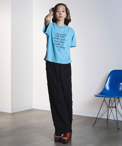ROSE BUD(ローズバッド)の「ASSORTED LOGO TEE(Tシャツ/カットソー・レディース・ブラウン/ライトブルー/オフホワイト/イエロー・ONE SIZE)」の17枚目の写真