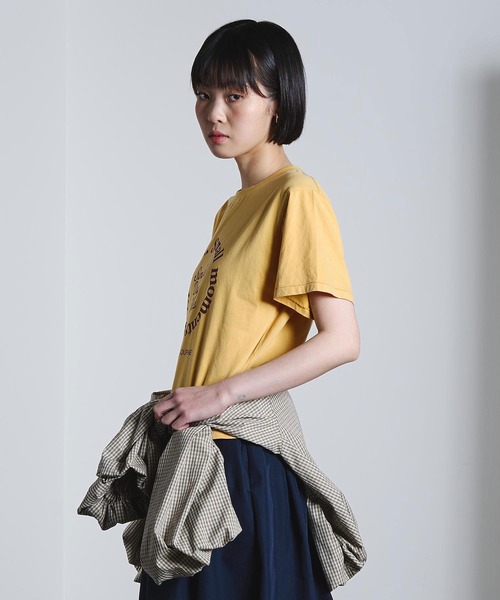 ROSE BUD(ローズバッド)の「ASSORTED LOGO TEE(Tシャツ/カットソー・レディース・ブラウン/ライトブルー/オフホワイト/イエロー・ONE SIZE)」の12枚目の写真