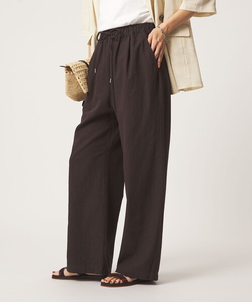 size SHORT/TALLあり］BREEZE LINEN ブリーズリネン ワイド パンツ