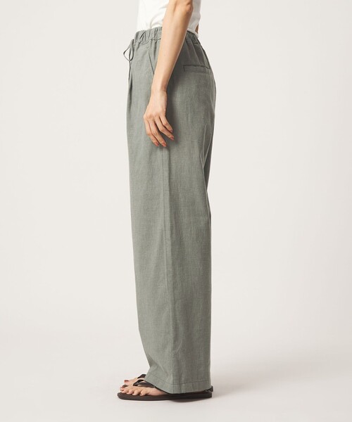 green label relaxing（グリーンレーベルリラクシング）の「［size SHORT/TALLあり］BREEZE LINEN ブリーズリネン ワイド パンツ（その他パンツ・レディース・ダークブラウン/ブラック/オリーブ・38/36/TALL/34/40/SHORT/42/44）」の17枚目の写真