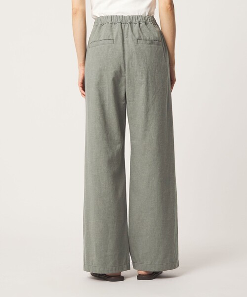green label relaxing（グリーンレーベルリラクシング）の「［size SHORT/TALLあり］BREEZE LINEN ブリーズリネン ワイド パンツ（その他パンツ・レディース・ダークブラウン/ブラック/オリーブ・38/36/TALL/34/40/SHORT/42/44）」の18枚目の写真