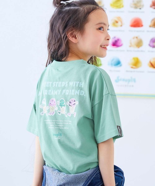 devirock(デビロック)の「デビロック×【アイス】 ひやシャリ 接触冷感 アイスプリント 半袖Tシャツ(Tシャツ/カットソー・キッズ・ライラック系1/ホワイト系2/ホワイト系1/ブラック系1/ピンク系1/ブルー系1/ブルー系2/ホワイト系3/グリーン系1/グリーン系2・110cm/100cm/140cm/130cm/120cm/160cm/150cm)」の6枚目の写真