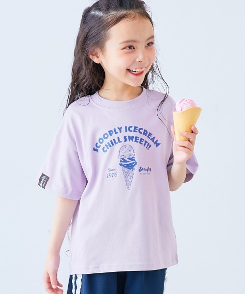 devirock(デビロック)の「デビロック×【アイス】 ひやシャリ 接触冷感 アイスプリント 半袖Tシャツ(Tシャツ/カットソー・キッズ・ライラック系1/ホワイト系2/ホワイト系1/ブラック系1/ピンク系1/ブルー系1/ブルー系2/ホワイト系3/グリーン系1/グリーン系2・110cm/100cm/140cm/130cm/120cm/160cm/150cm)」の9枚目の写真