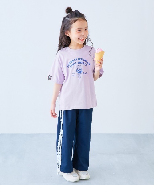 devirock(デビロック)の「デビロック×【アイス】 ひやシャリ 接触冷感 アイスプリント 半袖Tシャツ(Tシャツ/カットソー・キッズ・ライラック系1/ホワイト系2/ホワイト系1/ブラック系1/ピンク系1/ブルー系1/ブルー系2/ホワイト系3/グリーン系1/グリーン系2・110cm/100cm/140cm/130cm/120cm/160cm/150cm)」の11枚目の写真
