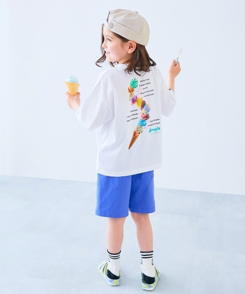 devirock(デビロック)の「デビロック×【アイス】 ひやシャリ 接触冷感 アイスプリント 半袖Tシャツ(Tシャツ/カットソー・キッズ・ライラック系1/ホワイト系2/ホワイト系1/ブラック系1/ピンク系1/ブルー系1/ブルー系2/ホワイト系3/グリーン系1/グリーン系2・110cm/100cm/140cm/130cm/120cm/160cm/150cm)」の13枚目の写真