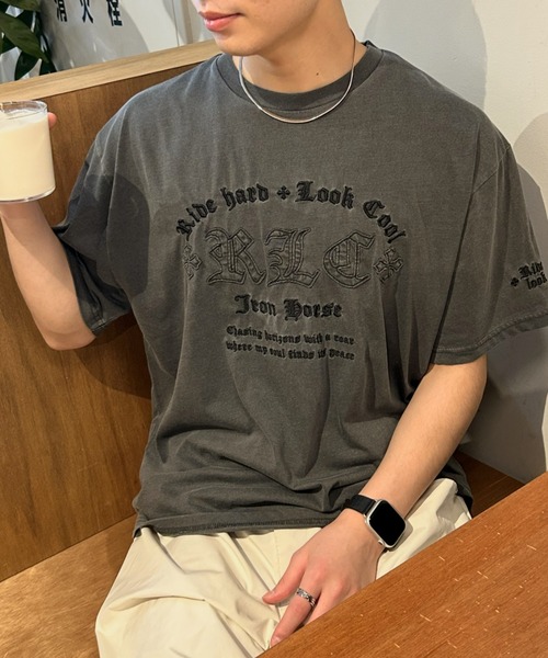 B.R.U(ブル)の「TCRピグメント加工シャツ(Tシャツ/カットソー・メンズ・A/C/B/F/E/D・FREE)」の3枚目の写真