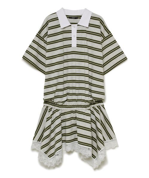 SORIN(ソリン )の「Rugger Mini Dress/ラガーミニドレス(ワンピース・レディース・その他/グレー/ダークネイビー・38)」の3枚目の写真
