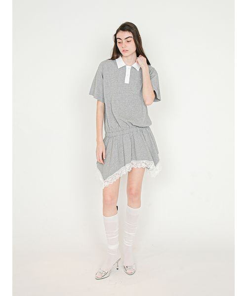 SORIN(ソリン )の「Rugger Mini Dress/ラガーミニドレス(ワンピース・レディース・その他/グレー/ダークネイビー・38)」の14枚目の写真