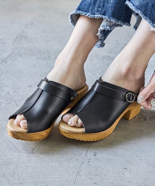 Fashion Letter(ファッションレター)の「日本製 2wayオープントゥウェッジサボサンダル 痛くないサンダル(サンダル・レディース・アイボリー/キャメル/ブラック/ベージュ系その他・LL/L/M/S)」の16枚目の写真