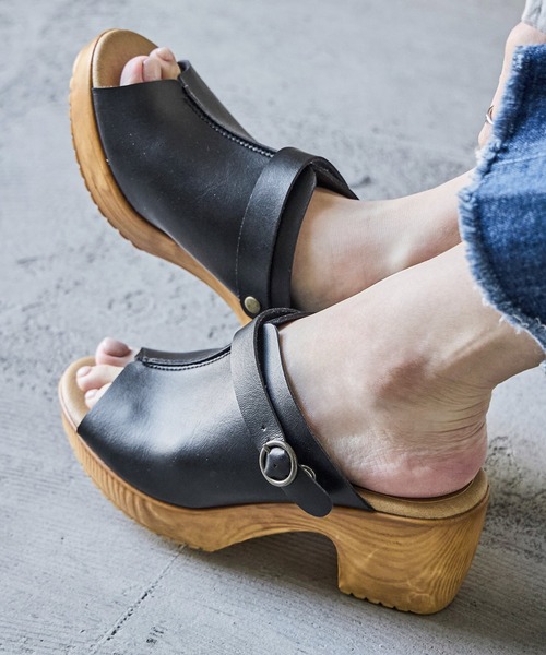 Fashion Letter(ファッションレター)の「日本製 2wayオープントゥウェッジサボサンダル 痛くないサンダル(サンダル・レディース・アイボリー/キャメル/ブラック/ベージュ系その他・LL/L/M/S)」の17枚目の写真