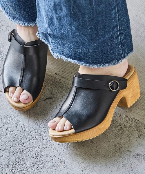 Fashion Letter(ファッションレター)の「日本製 2wayオープントゥウェッジサボサンダル 痛くないサンダル(サンダル・レディース・アイボリー/キャメル/ブラック/ベージュ系その他・LL/L/M/S)」の18枚目の写真