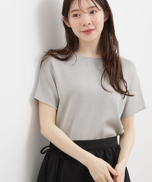 grove(グローブ)の「【シリーズ累計36万枚!名品ニット】やわらかドライタッチ ドルマンニット(ニット/セーター・レディース・ホワイト系5/ブラック系4/オフホワイト/シルバー/ピンク系/ブラウン系その他/ブルーグリーン/ブラック・03/02/05/04/01)」の8枚目の写真