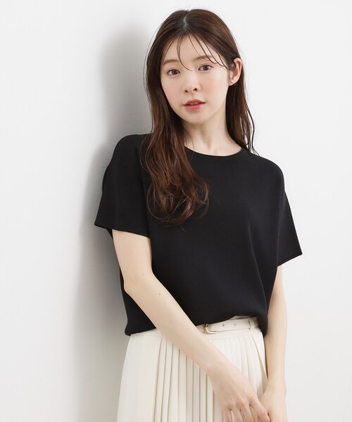 grove(グローブ)の「【シリーズ累計36万枚!名品ニット】やわらかドライタッチ ドルマンニット(ニット/セーター・レディース・ホワイト系5/ブラック系4/オフホワイト/シルバー/ピンク系/ブラウン系その他/ブルーグリーン/ブラック・03/02/05/04/01)」の15枚目の写真
