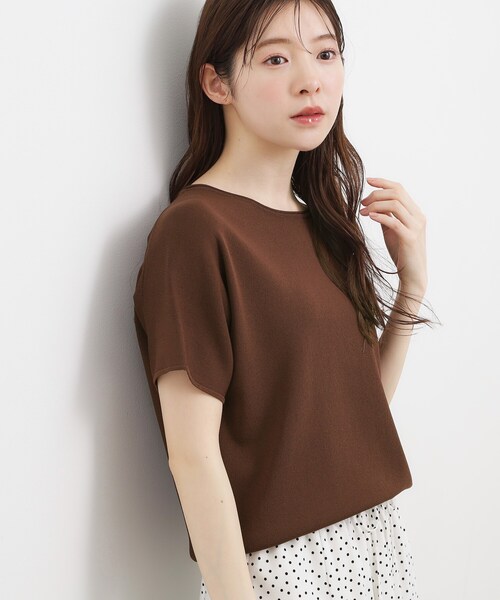 grove(グローブ)の「【シリーズ累計36万枚!名品ニット】やわらかドライタッチ ドルマンニット(ニット/セーター・レディース・ホワイト系5/ブラック系4/オフホワイト/シルバー/ピンク系/ブラウン系その他/ブルーグリーン/ブラック・03/02/05/04/01)」の18枚目の写真