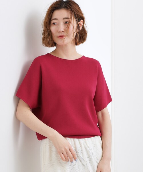grove(グローブ)の「【シリーズ累計36万枚!名品ニット】やわらかドライタッチ ドルマンニット(ニット/セーター・レディース・ホワイト系5/ブラック系4/オフホワイト/シルバー/ピンク系/ブラウン系その他/ブルーグリーン/ブラック・03/02/05/04/01)」の9枚目の写真