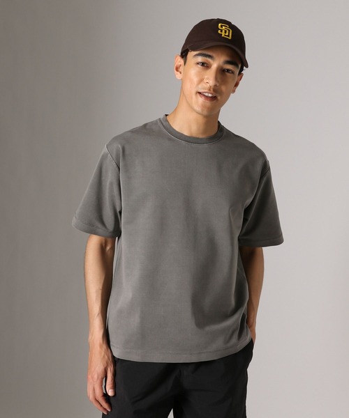 BAYFLOW(ベイフロー)の「シルケットピグメントTシャツ(Tシャツ/カットソー・メンズ・ブラウン/ブルー/ホワイト/ブラック・LARGE/MEDIUM/SMALL)」の3枚目の写真