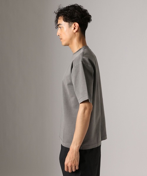BAYFLOW(ベイフロー)の「シルケットピグメントTシャツ(Tシャツ/カットソー・メンズ・ブラウン/ブルー/ホワイト/ブラック・LARGE/MEDIUM/SMALL)」の10枚目の写真