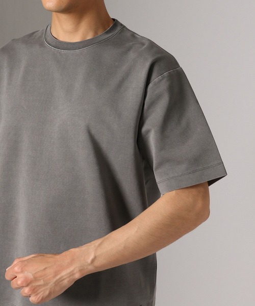 BAYFLOW(ベイフロー)の「シルケットピグメントTシャツ(Tシャツ/カットソー・メンズ・ブラウン/ブルー/ホワイト/ブラック・LARGE/MEDIUM/SMALL)」の14枚目の写真